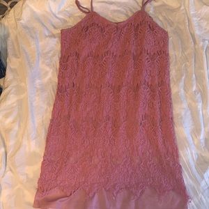 Love Fire: Short Dress or Tank Top Lace Pink! Size: L